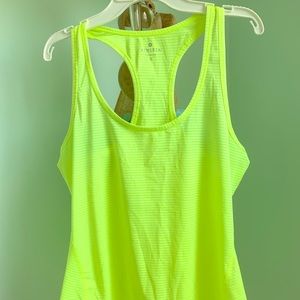 Athleta neon yellow tank top